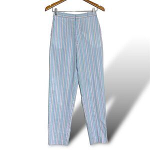 Cheeno's Women's Striped Cropped Pants Pastel Multi-Color Size 10